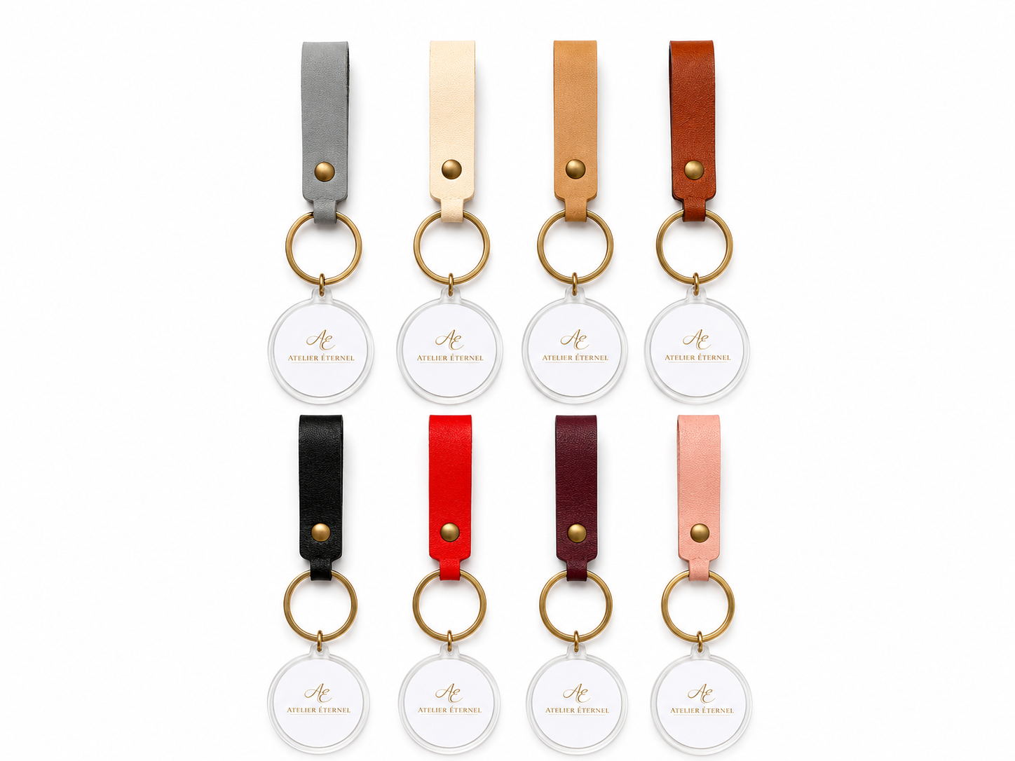 Porte-clés personnalisé double face